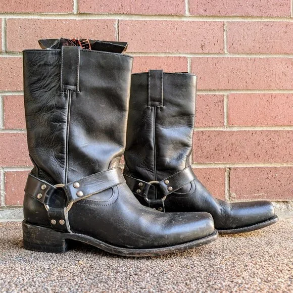 Freebird by Steven Copperhead Distressed Boots Black Leather Men's 13